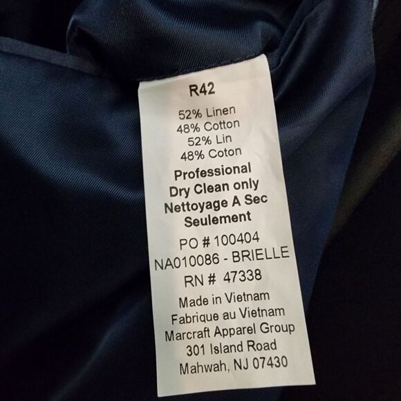 Nautica Brielle Linen Blend Jacket in Multicolor Plaid - Picture 13 of 14